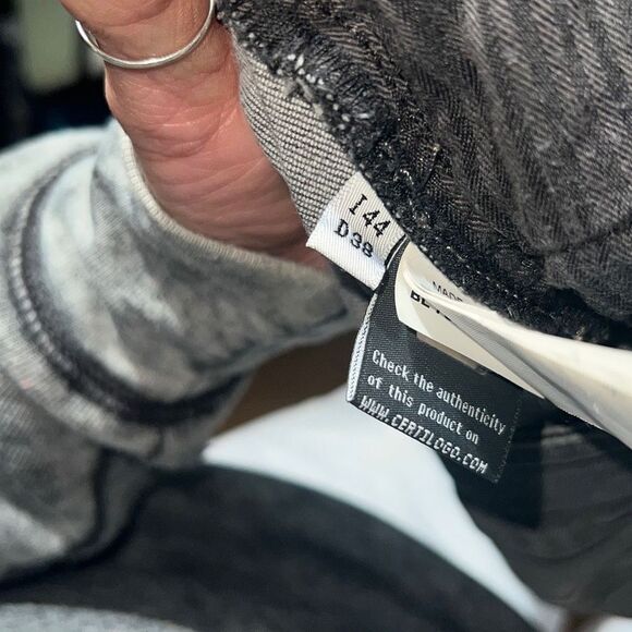 Blumarine Designer Italian Skinny Jeans Distressed Black/Gray Women size 8/44 - Picture 16 of 16